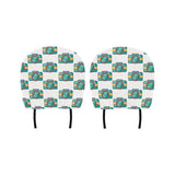 Camera Pattern Print Design 02 Car Headrest Cover