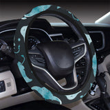 Stingray Pattern Print Design 04 Car Steering Wheel Cover