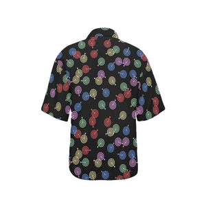 Darts Pattern Print Design 03 Women's All Over Print Hawaiian Shirt