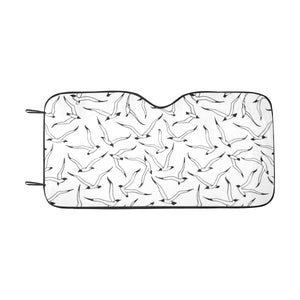 Seagull Pattern Print Design 04 Car Sun Shade