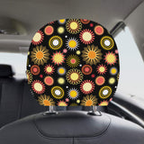 Colorful Sun Pattern Car Headrest Cover