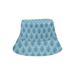 Blue Flame Fire Pattern Unisex Bucket Hat
