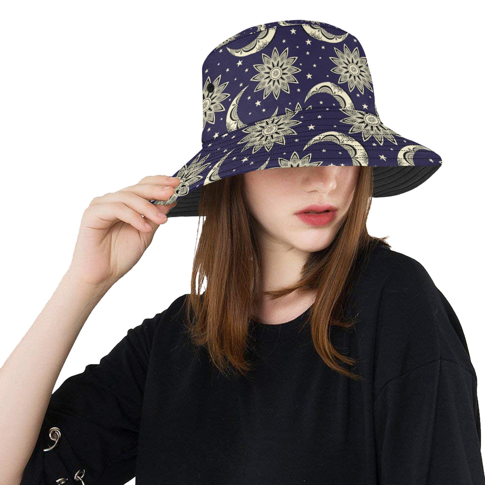 Moon Tribal Pattern Unisex Bucket Hat