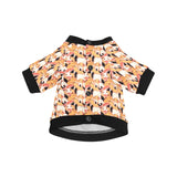 Squirrel Pattern Print Design 04 All Over Print Pet Dog Round Neck Fuzzy Shirt