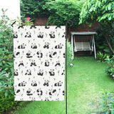 Panda Pattern Background House Flag Garden Flag