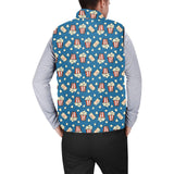 Popcorn Pattern Print Design 03 Men's Padded Vest