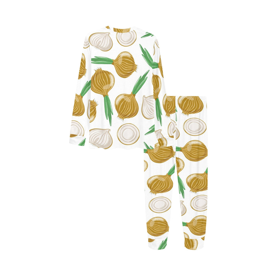 Onion Pattern Background Kids' Boys' Girls' All Over Print Pajama Set