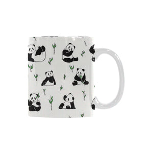 Panda Pattern Background Classical White Mug (FulFilled In US)