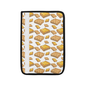 Bread Toast Pattern Print Design 03 Car Seat Belt Cover