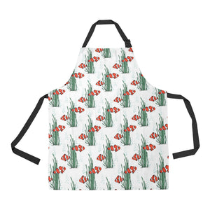 Clown Fish Pattern Print Design 03 Adjustable Apron