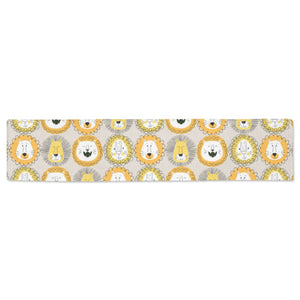 Lion Pattern Print Design 04 Table Runner