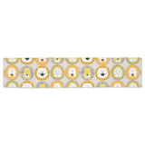 Lion Pattern Print Design 04 Table Runner