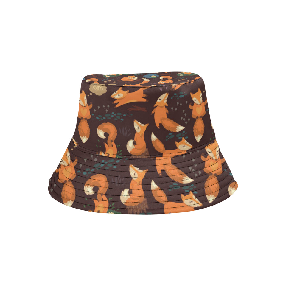 Fox Pattern Unisex Bucket Hat