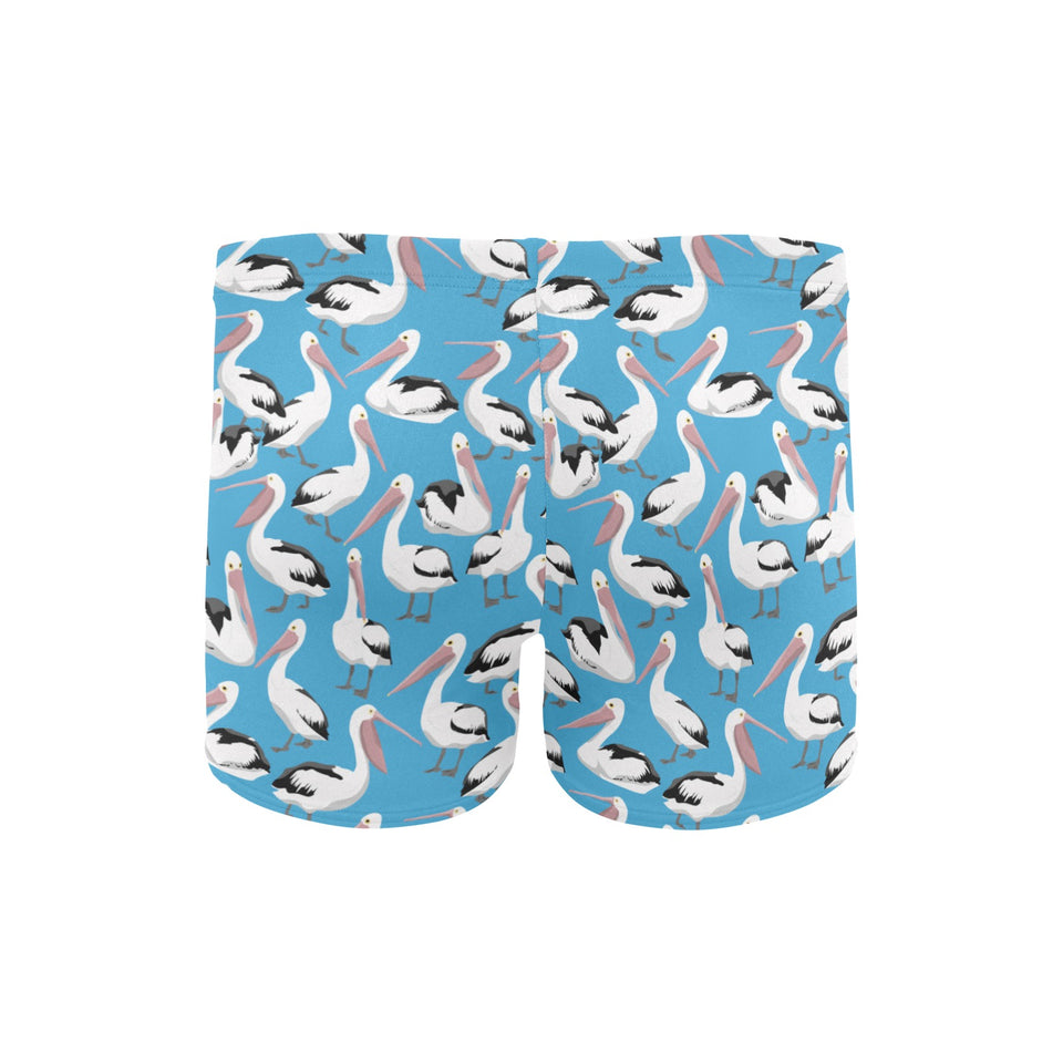 Pelican Pattern Print Design 04 Men's Swimming Trunks