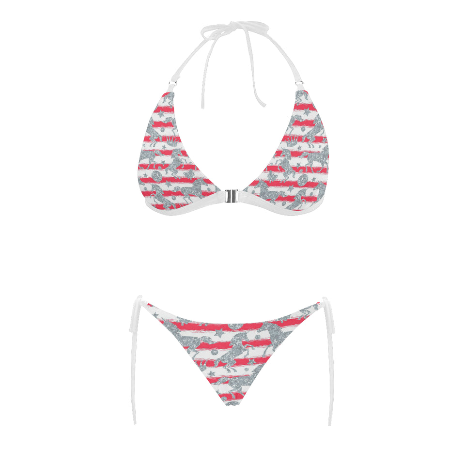 Unicorn Silver Pattern Sexy Bikinis Two-Pieces Swimsuits