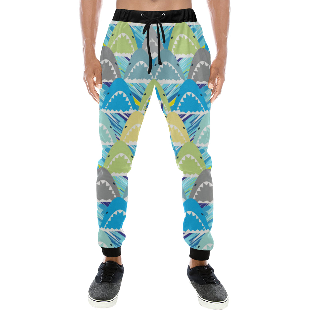 Shark Head Pattern Unisex Casual Sweatpants