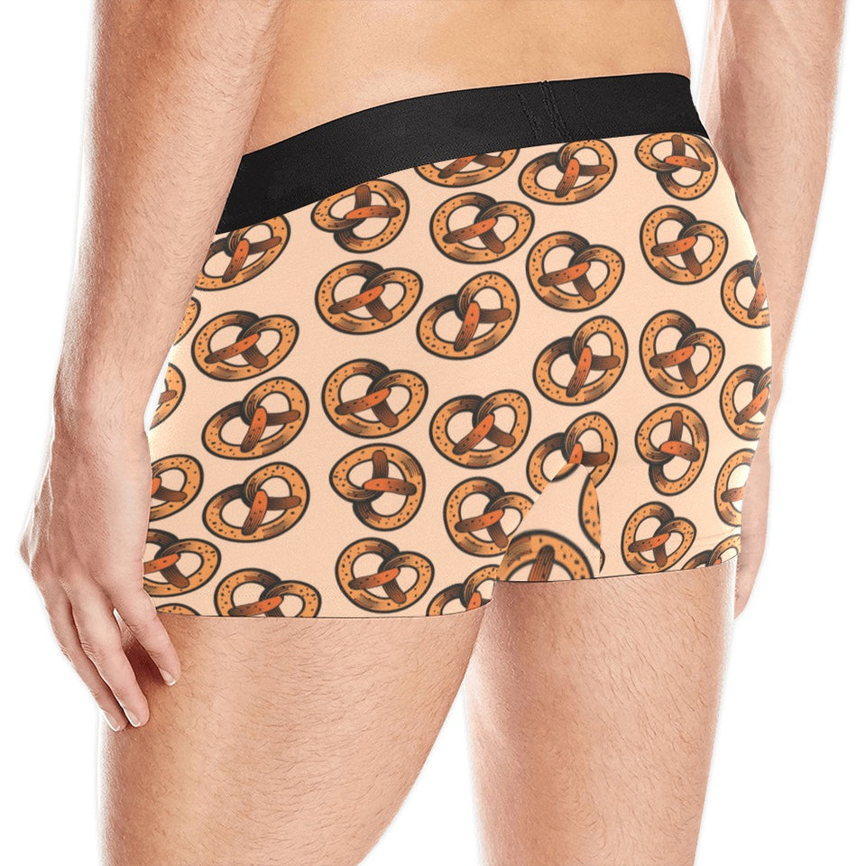 Pretzels Pattern Print Design 02 Men's All Over Print Boxer Briefs Men's Underwear