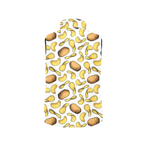 Potato Chips Pattern Print Design 01 Men's Padded Vest