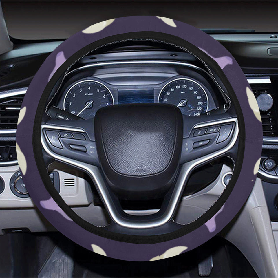 Garlic Pattern Background Theme Car Steering Wheel Cover