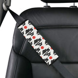 Black Bonsai Pattern Car Seat Belt Cover