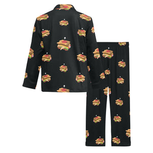 Sandwich Pattern Print Design 03 Men's Long Pajama Set