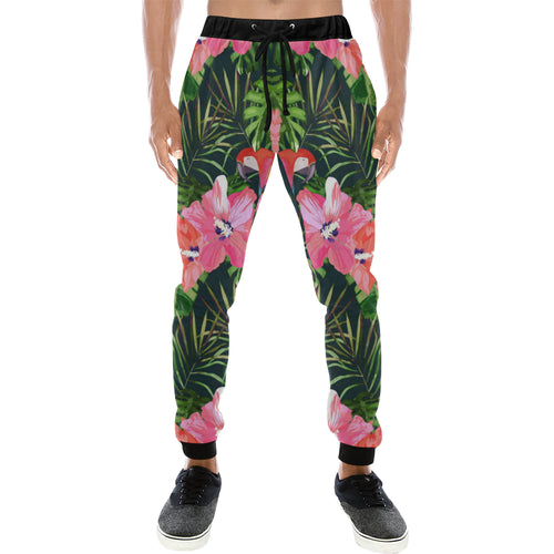 Parrot Leaves Pattern Unisex Casual Sweatpants