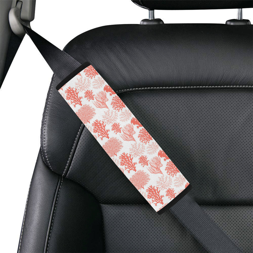 Coral Reef Pattern Print Design 05 Car Seat Belt Cover