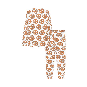 Pretzels Pattern Print Design 05 Kids' Boys' Girls' All Over Print Pajama Set