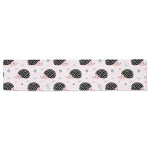 Hedgehog Pattern Print Design 04 Table Runner