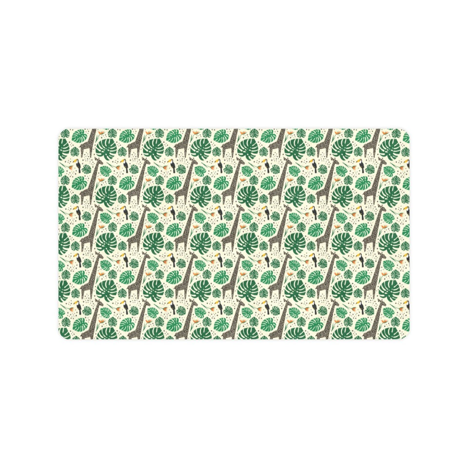 Giraffe Pattern Print Design 02 Doormat