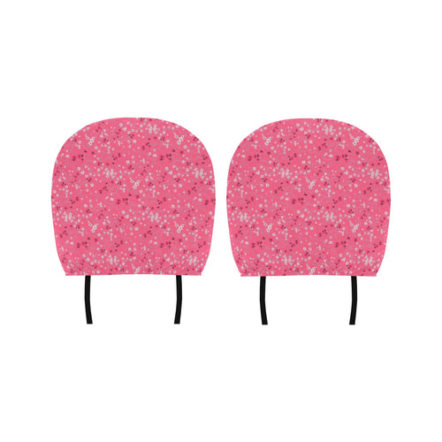 Sakura Pattern Background Car Headrest Cover