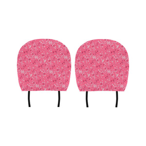 Sakura Pattern Background Car Headrest Cover