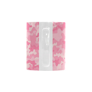 Pink Camo Camouflage Pattern Classical White Mug (FulFilled In US)