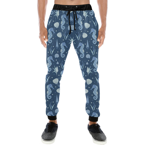 Seahorse Shell Pattern Unisex Casual Sweatpants