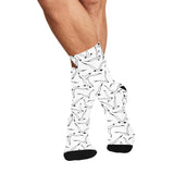 Seagull Pattern Print Design 04 Crew Socks
