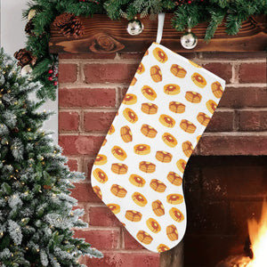 Pancake Pattern Print Design 04 Christmas Stocking