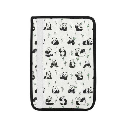 Panda Pattern Background Car Seat Belt Cover