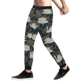 Swan Pattern Unisex Casual Sweatpants