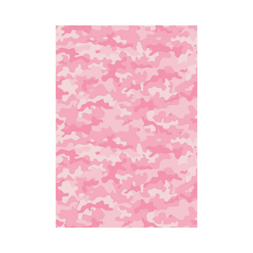 Pink Camo Camouflage Pattern House Flag Garden Flag