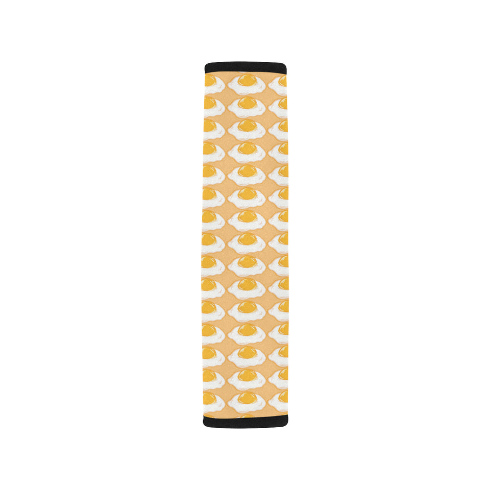 Fried Eggs Pattern Print Design 04 Car Seat Belt Cover