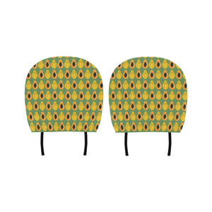 Papaya Pattern Background Car Headrest Cover