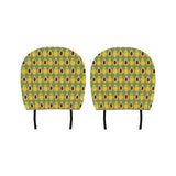 Papaya Pattern Background Car Headrest Cover