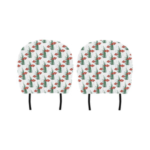 Clown Fish Pattern Print Design 03 Car Headrest Cover