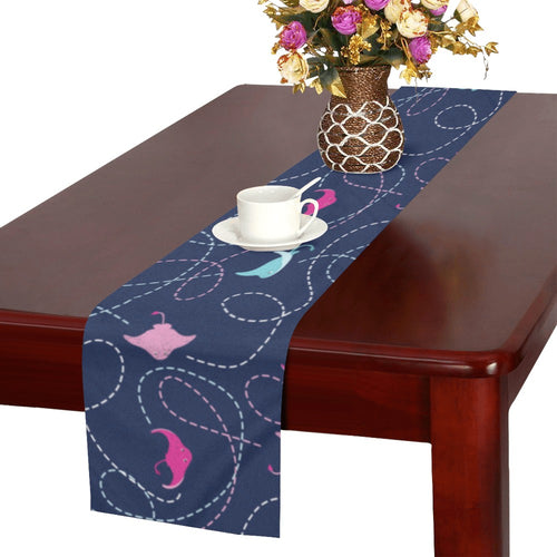 Stingray Pattern Print Design 05 Table Runner