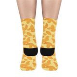 Potato Chips Pattern Print Design 04 Crew Socks