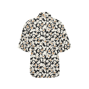 Popcorn Pattern Print Design 02 Women's All Over Print Hawaiian Shirt