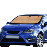 Wood Printed Pattern Print Design 04 Car Sun Shade