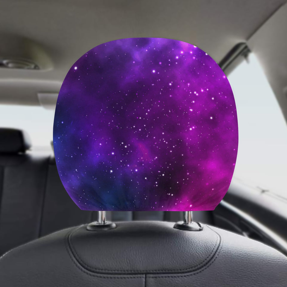 Pink Space Galaxy Pattern4 Car Headrest Cover