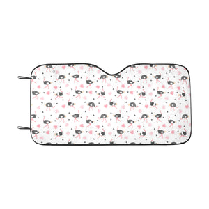 Ostrich Pattern Print Design 03 Car Sun Shade