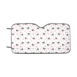 Ostrich Pattern Print Design 03 Car Sun Shade